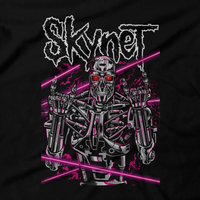Heavy Metal Tees by Draculabyte l Made from 100% cotton, this unisex t-shirt rocks. Black T-shirt in sizes from small to 6X. Horror, Movie, Film, Scary, Halloween, Evil, Bloody, Killer, Murder, Terror, Alien, Ellen Ripley, Sci-Fi, 1979, Predator, AVP, Cyborg, Skynet, Terminated Robocop, Machine,  Xenomorph, Shirt, Clothes