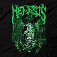 Heavy Metal Tees by Draculabyte l Made from 100% cotton, this unisex t-shirt rocks. Black T-shirt in sizes from small to 6X. Metal, Metalheads, RE, Biohazard, Umbrella, Racoon City, Leon Kennedy, Jill Valentine, Zombie, Resident Evil 4, 7, 3, 2, Japan, Chris Redfield, Rebecca, Claire, Survival Horror, T-Virus, RPD, Metal, Rock, Death, Game Over, Nemesis, Game Graphic Art