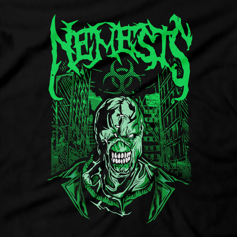 Heavy Metal Tees by Draculabyte l Made from 100% cotton, this unisex t-shirt rocks. Black T-shirt in sizes from small to 6X. Metal, Metalheads, RE, Biohazard, Umbrella, Racoon City, Leon Kennedy, Jill Valentine, Zombie, Resident Evil 4, 7, 3, 2, Japan, Chris Redfield, Rebecca, Claire, Survival Horror, T-Virus, RPD, Metal, Rock, Death, Game Over, Nemesis, Game Graphic Art