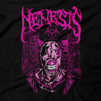 Heavy Metal Tees by Draculabyte l Made from 100% cotton, this unisex t-shirt rocks. Black T-shirt in sizes from small to 6X. Metal, Metalheads, RE, Biohazard, Umbrella, Racoon City, Leon Kennedy, Jill Valentine, Zombie, Resident Evil 4, 7, 3, 2, Japan, Chris Redfield, Rebecca, Claire, Survival Horror, T-Virus, RPD, Metal, Rock, Death, Game Over, Nemesis, Game Graphic Art