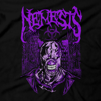 Heavy Metal Tees by Draculabyte l Made from 100% cotton, this unisex t-shirt rocks. Black T-shirt in sizes from small to 6X. Metal, Metalheads, RE, Biohazard, Umbrella, Racoon City, Leon Kennedy, Jill Valentine, Zombie, Resident Evil 4, 7, 3, 2, Japan, Chris Redfield, Rebecca, Claire, Survival Horror, T-Virus, RPD, Metal, Rock, Death, Game Over, Nemesis, Game Graphic Art