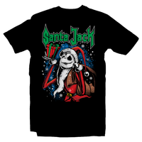 Heavy Metal Tees by Draculabyte l Made from 100% cotton, this unisex t-shirt rocks. Black T-shirt in sizes from small to 6X. Christmas, Gift, Tree, Snow, Holiday, Santa Claus, Present, Frosty the Snowman, oogie boogie, The Nightmare Before Christmas, Halloween, Jack Skellington, Sally, Town, Bugs, Zero, Best Gift, Shirt, Clothes