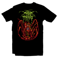 Heavy Metal Tees by Draculabyte l Made from 100% cotton, this unisex t-shirt rocks. Black T-shirt in sizes from small to 6X. Horror, Movie, Film, Scary, Halloween, Evil, Bloody, Killer, Murder, Monster, The Thing, Norris, Snow, John Carpenter, R.J. MacReady, videogame,  Dr. Blair, Alien, 1982, Michael Myers, Clothes