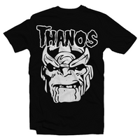 Heavy Metal Tees by Draculabyte l Made from 100% cotton, this unisex t-shirt rocks. Black T-shirt in sizes from small to 6X. Metal heads, Scary, Spooky, Ghost Band, Papa, Mask, X-Men, Superhero, Hero, MVC, Marvel VS Superheroes, Mad Titan, Infinity Gauntlet, Infinity Gems, Thanos, Avengers, Captain America, Thor, Art, Shirt, Tee, Clothing