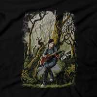 Heavy Metal Tees by Draculabyte l Made from 100% cotton, this unisex t-shirt rocks. Black T-shirt in sizes from small to 6X. Metal, Zombies, Apocalyptic, End of the World, The Last of Us, The Infected, Virus, Corona, Pandemic, The Last of Us Part II, Action, Adventure, Ellie,  Cordyceps fungus, Joel, Naughty Dog, Playstation, Clickers