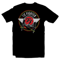 Heavy Metal Tees by Draculabyte l Made from 100% cotton, this unisex t-shirt rocks. Black T-shirt in sizes from small to 6X. Rock, Movie, Film, Sci-Fi, Yoda, Baby Yoda, Jedi, The Force, Mandalorian, Boba Fett, ROTJ, ANH, Darth Vader, Han Solo, Princess Leia, Sith Lord, Dark Side, Anakin Skywalker, Death, Red, Tie Fighters, Foo Fighters