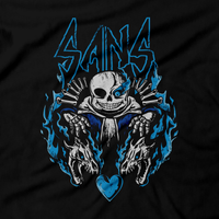 Heavy Metal Tees by Draculabyte l Made from 100% cotton, this unisex t-shirt rocks. Black T-shirt in sizes from small to 6X. Rpg, Boss, Kris, Dark World, Darkners, Undertale, Sans, Monsters, Nintendo Switch, Toby Fox, Papyrus, King, Flowey, Hero of Light, Flowey, Playstation 4, PC, Steam, Deltarune, Jevil, Undyne, Bone, Skull, Skeleton, Heart