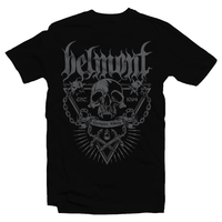 Heavy Metal Tees by Draculabyte l Made from 100% cotton, this unisex t-shirt rocks. Black T-shirt in sizes from small to 6X. Metal, Metalheads, Gamer, Nes, Nintendo, Pixel, 8-Bit, 1980s, Castlevania, Simon Belmont, Vampire Killer, Dracula's Curse, SOTN, Alucard, Skull, Symphony of the Night, Slayer, Vampire Hunter, Graphic Art