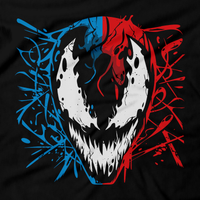 Heavy Metal Tees by Draculabyte l Made from 100% cotton, this unisex t-shirt rocks. Black T-shirt in sizes from small to 6X. Metalheads, Comic Books, Comics, Heroes, Villains, Symbiote, Movie, Film, Alien, Venom, Carnage, Spider-Man, Toxin, Eddie Brock, Maximum, Anti-Venom, Black Suit, Scream, Knull, Peter Parker, Clothes, Men, Women, Shirt