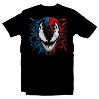 Heavy Metal Tees by Draculabyte l Made from 100% cotton, this unisex t-shirt rocks. Black T-shirt in sizes from small to 6X. Metalheads, Comic Books, Comics, Heroes, Villains, Symbiote, Movie, Film, Alien, Venom, Carnage, Spider-Man, Toxin, Eddie Brock, Maximum, Anti-Venom, Black Suit, Scream, Knull, Peter Parker, Clothes, Men, Women, Shirt