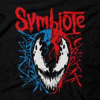 Heavy Metal Tees by Draculabyte l Made from 100% cotton, this unisex t-shirt rocks. Black T-shirt in sizes from small to 6X. Metalheads, Comic Books, Comics, Heroes, Villains, Symbiote, Movie, Film, Alien, Venom, Carnage, Spider-Man, Toxin, Eddie Brock, Maximum, Anti-Venom, Black Suit, Scream, Knull, Peter Parker, Clothes, Men, Women, Shirt