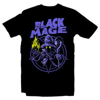 Heavy Metal Tees by Draculabyte l Made from 100% cotton, this unisex t-shirt rocks. Black T-shirt in sizes from small to 6X. Final Fantasy, FF VII, JRPG, Japan, Sephiroth, Videogames, Cloud Strife, Meteor, FF 7, Playstation, Tifa, Shirt, Gamer, PS1, Shop Graphic Art, Remake, PS4, PS5, Aerith, Black Mage, Black Magic, Black Sabbath