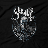 Heavy Metal Tees by Draculabyte l Made from 100% cotton, this unisex t-shirt rocks. Black T-shirt in sizes from small to 6X. RPG, Witch, Wolf, Ghost Band, Classic, Gamer, Video Games, Witcher, Knight, Swordsman, Fighter, Level Up, Geralt, Elder Scrolls, Dragon Age, Middle Ages, Lord, Manor, Castle, Mountains, Travel