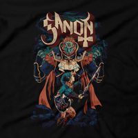 Heavy Metal Tees by Draculabyte l Made from 100% cotton, this unisex t-shirt rocks. Black T-shirt in sizes from small to 6X. Metalheads - Retro Gamer, Graphic Art, Video Games, Breath of the Wild, Final Boss, Ganon, Ganondorf, TLOZ, Ocarina of Time, OOT, Majora's Mask, Nintendo Shirt, Hyrule, Triforce, NES, The Legend of Zelda, Dark, Skull Kid, Beast, Link