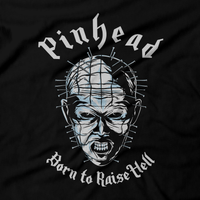 Heavy Metal Tees by Draculabyte l Made from 100% cotton, this unisex t-shirt rocks. Black T-shirt in sizes from small to 6X. Horror, Movie, Film, Scary, Halloween, Evil, Bloody, Killer, Murder, Terror, Pinhead, hellraiser, Clive Barker, Skull, Cenobite, Nail, Puzzle Box, Comic Book, Jason, Freddy Krueger, Misfits Shirt, Clothes