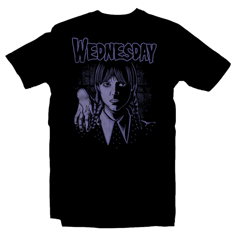 Heavy Metal Tees by Draculabyte l Made from 100% cotton, this unisex t-shirt rocks. Black T-shirt in sizes from small to 6X. Horror, Movie, Film, Scary, Halloween, Wednesday, Adam's Family, Thing, Uncle Fester, Gomez, Lurch, Pugsley, Morticia, Tv Show, Movie, Strange, Black, 80s, Shirt, Clothes, Series, Creature, Thing, Gothic