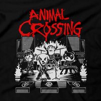 Heavy Metal Tees by Draculabyte l Made from 100% cotton, this unisex t-shirt rocks. Black T-shirt in sizes from small to 6X. Metalheads, , Dog, KK Slider, Slayer, Smash Bros, Graphic Art, Game Boy, 3DS, New Horizons, Isabelle, Tom Nook, Animals, Dodo Airlines, Animal Crossing, Nintendo Switch, Daisy Mae, Alice Cooper