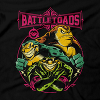 Heavy Metal Tees by Draculabyte l Made from 100% cotton, this unisex t-shirt rocks. Black T-shirt in sizes from small to 6X. Metalheads, Toads, Nes, Zit, Pimple, Rash, Battletoads, Double Dragon, SNES, Nintendo, Super Nintendo, Arcade, Rare, Rareware, Killer Instinct, KI, KI3, Gamer, TMNT, Art, Clothing, Video Game, Retro Gaming, Xbox One, Rare Replay