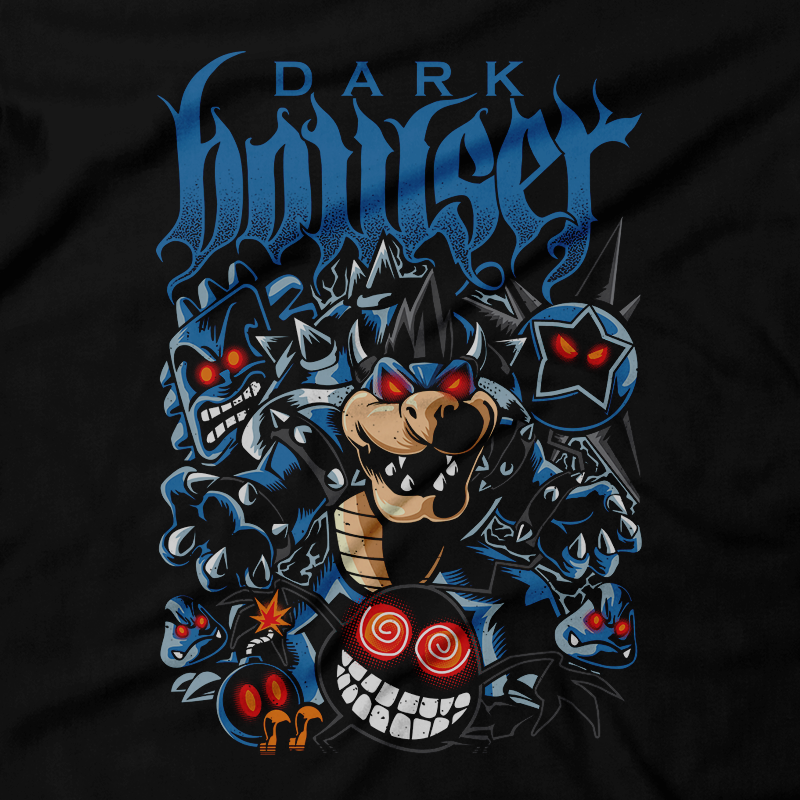 Heavy Metal Tees by Draculabyte l Made from 100% cotton, this unisex t-shirt rocks. Black T-shirt in sizes from small to 6X. Metal, Metalheads, Super Mario Bros, SMB, Bowser, NES, Nintendo, Princess Peach, Super Mario 64, Retro Gamer, Game Graphic Art, Mario, Super Smash Bros, Bowser's Inside Story, Mario and Luigi, Fawful, Midbus