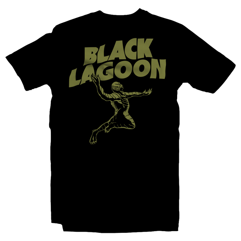 Heavy Metal Tees by Draculabyte l Made from 100% cotton, this unisex t-shirt rocks. Black T-shirt in sizes from small to 6X. Horror, Movie, Film, Scary, Halloween, Evil, Bloody, Killer, Murder, Terrior, Monster, Creature from the Black Lagoon, 1955, Black and White, Gill Man, Wolf Man, Mummy, Invisible Man, Classic 3D, , Clothes
