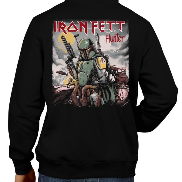 This unisex hoodie rocks. Black Hoodie For Men or Women. Sizes S to 5X - Hoody, Jacket, Coat. Winter. Metalheads, Graphic Art, Rock, Movie, Film, Sci-Fi, Yoda, Bounty Hunter, Mandalorian, Boba Fett, Darth Vader, This is the way, sarlacc pit, Return of the Jedi, Jabba, Star Wars, Luke, R2D2, Han Solo, Slave 1