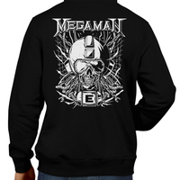 This unisex hoodie rocks. Black Hoodie For Men or Women. Sizes S to 5X - Metalheads, Blue Bomber, SNES, NES, 8 Bit, 80s, 1980s, Rockman, Japan, Japanese, Megaman, Mega Man X, Boss, 90s, 16 Bit, Run and Jump, Retro Gamer, Graphic Art. Robot, Megadeth, Nintendo, Rush, Red, Hoody, Coat, Jacket, Winter, Cold, Best