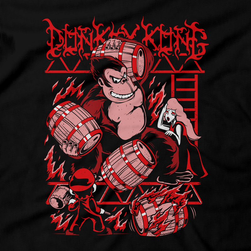 Heavy Metal Tees by Draculabyte l Made from 100% cotton, this unisex t-shirt rocks. Black T-shirt in sizes from small to 6X. Metal, Metal heads, Nes, Nintendo, Pixel, 8-Bit, 1980s, Donkey Kong, DKC, Super Smash Bros, Switch, Clothing, Tee, Super Mario, Arcade, Origional, Classic, Retro Game, King Kong Gamer, Atari, Graphic Art