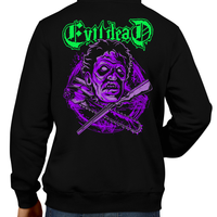 This unisex hoodie rocks. Black Hoodie For Men or Women. Sizes S to 5X - Read my lips , mercy is for wimps. Horror, Movie, Film, Scary, Halloween, Evil, Killer, Murder, Sam Raimi, The Evil Dead, Necronomicon Ex-Mortis, Ash Williams, Bruce Campbell, Army of Darkness, Book of the Dead, Zombies, Deadites, Winter, Hoody, Coat