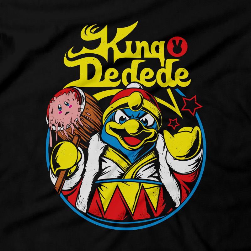 Heavy Metal Tees by Draculabyte l Made from 100% cotton, this unisex t-shirt rocks. Blackshirt in sizes from small to 6X.  Metalheads, Battle in Mirrors, Retro, Video Games, Gamer, N64, Graphic Art, Kirby, Dreamland, Super Smash Bros, N64, Nintendo Switch, SNES, Kirby Star Allies, Super Star, Dark Meta Knight, Nintendo Shirt, King Dedede, King Diamond
