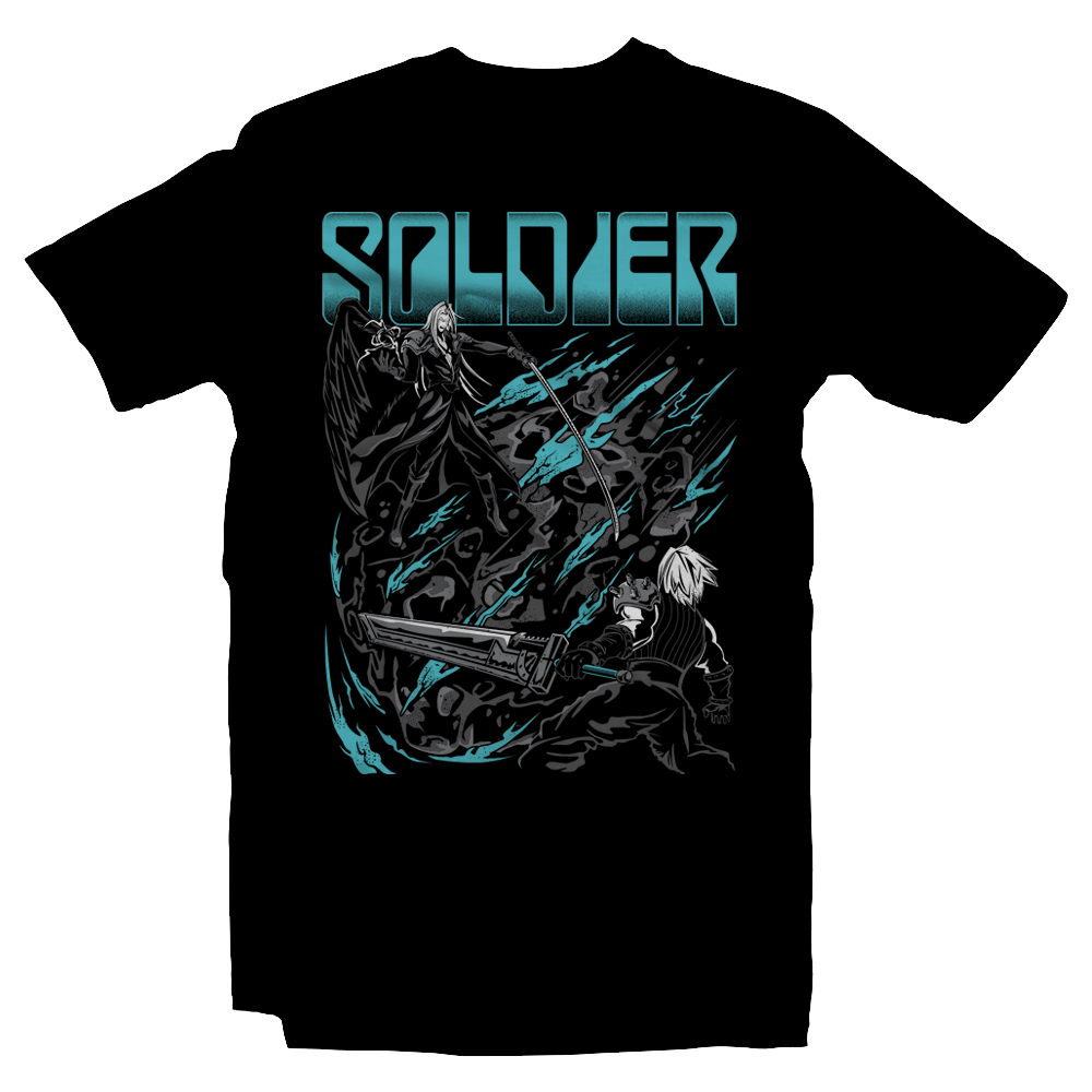 Final Soldier - Cloud VS Sephiroth - Metal Designs by Draculabyte –  draculabyte, image size:1000x1000