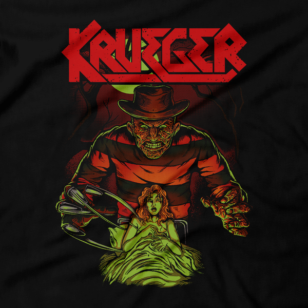 Heavy Metal Tees by Draculabyte l Made from 100% cotton, this unisex t-shirt rocks. Black T-shirt in sizes from small to 6X. Horror, Movie, Film, Scary, Halloween, Evil, Bloody, Killer, Terror, A Nightmare on Elm Street, Freddy Krueger, Dream, Sleep, Dead, Dream Warriors, Master, Girls, 80s, Shirt, Clothes, Nancy, Freddy VS Jason