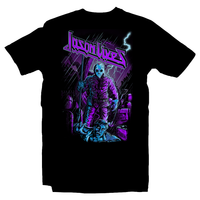 Heavy Metal Tees by Draculabyte l Made from 100% cotton, this unisex t-shirt rocks. Black T-shirt in sizes from small to 6X. Horror, Movie, Film, Scary, Halloween, Evil, Bloody, Killer, Murder, Jason Voorhees, Friday the 13th, Camp Crystal Lake, Jason Lives, Freddy VS Jason, Pamela, Counselor, Slasher, Shirt, Clothes, Store, Online Shop