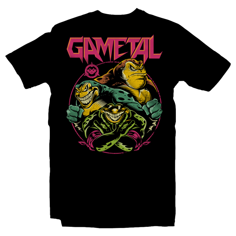 Heavy Metal Tees by Draculabyte l Made from 100% cotton, this unisex t-shirt rocks. Black T-shirt in sizes from small to 6X. GaMetal, Youtube, Video Games, Gamer, Retro Gamer, Retro Gaming, Bard, Guitar, Boo, Super Mario, Kirby, Jonny Atma, Music, Shirt,  Clothes