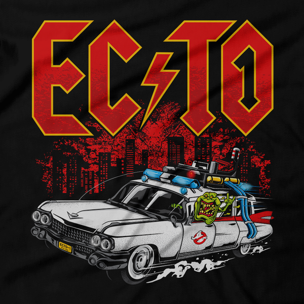Ghostbusters inspired design with Slimer, Slime, Peter Venkman, Raymond Stantz, Egon Spengler, Who Ya Gonna Call, Zuul, New York, Logo, Stay Puft, 80s Movie, 1980s, Highway to Hell, Ecto-1, Horror, Afterlife, Art