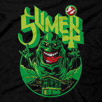 This unisex hoodie rocks. Black Hoodie For Men or Women. Sizes S to 5X - SLime the City Green. Ghostbusters inspired design with Slimer, Slime, Peter Venkman, Raymond Stantz, Egon Spengler, Who Ya Gonna Call, Zuul, New York, Logo, Stay Puft, 80s Movie, 1980s, Ghost Band, Papa Emeritus, Namco, Horror, Art