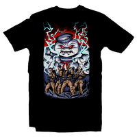 Heavy Metal Tees by Draculabyte l Made from 100% cotton, this unisex t-shirt rocks. Black T-shirt in sizes from small to 6X. Ghostbusters inspired design with Slimer, Slime, Peter Venkman, Raymond Stantz, Egon Spengler, Who Ya Gonna Call, Zuul, New York, Logo, Stay Puft, 80s Movie, 1980s, Ghost Band, Papa Emeritus, Namco, Horror, Art