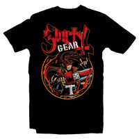 Heavy Metal Tees by Draculabyte l Made from 100% cotton, this unisex t-shirt rocks. Black T-shirt in sizes from small to 6X. Metalheads, Fighting Game, Arcade, Fighter, Guilty Gear, Strive, Xrd, Sol Badguy, Ky Kiske, Millia Rage, I No, Baiken, Dizzy Frost, Zato-1, Slayer, BEDMAN,  LEO WHITEFANG, Playstation, Retro Gamer, Gaming, Shirt
