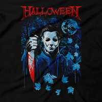 Heavy Metal Tees by Draculabyte l Made from 100% cotton, this unisex t-shirt rocks. Black T-shirt in sizes from small to 6X. Horror, Movie, Film, Scary, Halloween, Evil, Bloody, Killer, Murder, Terror, Halloween, Michael Myers, Boogey Man, 1978, Laurie, Loomis, Candy, October, Knife, Haddonfield, The Shape, Death Shirt, Clothes