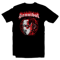Heavy Metal Tees by Draculabyte l Made from 100% cotton, this unisex t-shirt rocks. Black T-shirt in sizes from small to 6X. Metalheads. Horror, Movie, Film, Scary, Halloween, Evil, Bloody, Killer, Murder, Hannibal Lecter, Cannibal, Eat, Serial Killer, Red Dragon, The Silence of the Lambs, clarice starling, Freddy, Clothes, Shop, Clothing Store