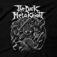 Heavy Metal Tees by Draculabyte l Made from 100% cotton, this unisex t-shirt rocks. Blackshirt in sizes from small to 6X.  Metalheads, Battle in Mirrors, Retro, Video Games, Gamer, N64, Graphic Art, Kirby, Dreamland, Super Smash Bros, N64, Nintendo Switch, SNES, Kirby Star Allies, Super Star, Dark Meta Knight, Nintendo Shirt, the black dhalia murder Band