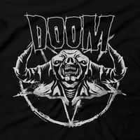 Heavy Metal Tees by Draculabyte l Made from 100% cotton, this unisex t-shirt rocks. Black T-shirt in sizes from small to 6X. Metal, Demon, Hell, Doom, Doomguy, Hellspawn, Art, Clothes, Shirt, Doom Eternal, Nintendo 64, PS4, PC, DOS, 90s, Doom 2, Doom 64, BFG, slayer, FPS, John Carmack, Shooter, Rip and Tear, Cacodemon, Cyberdemon, 1993
