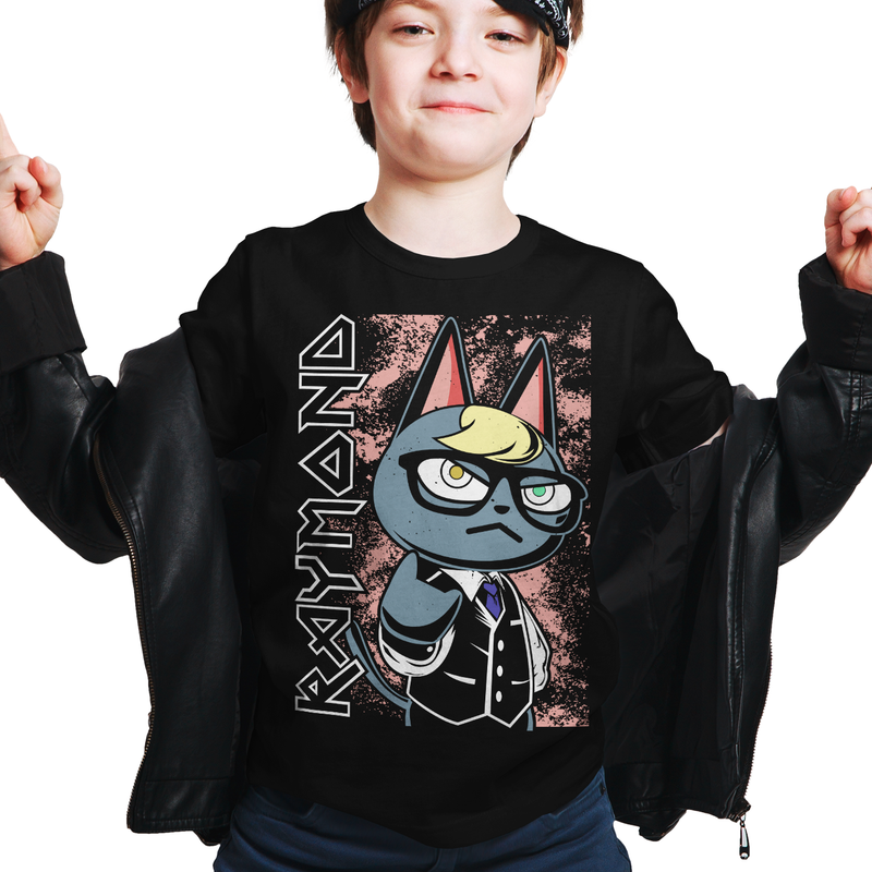 Heavy Metal Tees by Draculabyte l Made from 100% cotton, this unisex t-shirt rocks. Black T-shirt in sizes from small to 6X. Heavy Metal Tees by Draculabyte - Made from 100% cotton, Metalheads, Cat, Guitar, Retro Gamer, Graphic Art, Nintendo Switch, 3DS, New Horizons, Tom Nook, Iron Maiden, Isabelle, Raymond, Animal Crossing, Bells, Town, Villagers, Store, Kids, Boy, Girl, Music, Animal Crossing, Gothic, Cute