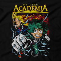 Heavy Metal Tees by Draculabyte l Made from 100% cotton, this unisex t-shirt rocks. Black T-shirt in sizes from small to 6X. Anime, Movie, Film, Animation, Japan, Japanese, Cartoon,  Superhero, My Hero Academia, Izuku Midoriya, Quirks, All Might, Izuku Midoriya, Art, Tee, Store, Clothes, Shop, Naruto, Ghost in the Shell, Akira