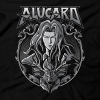 Heavy Metal Tees by Draculabyte l Made from 100% cotton, this unisex t-shirt rocks. Black T-shirt in sizes from small to 6X. Metal, Metalheads, Gamer, Nes, Nintendo, Pixel, 8-Bit, 1980s, Castlevania, Simon Belmont, Vampire Killer, Dracula's Curse, SOTN, Alucard, Skull, Symphony of the Night, Slayer, Vampire Hunter, Graphic Art