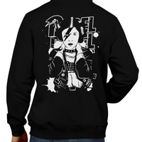 This unisex hoodie rocks. Black Hoodie For Men or Women. Sizes S to 5X - Read my lips , mercy is for wimps. Hoody, Jacket, Coat. Winter. Movie, Film, Sci-Fi, Yoda, TV Show, Mandalorian, Boba Fett, Darth Vader, Princess Leia, Blaster, This is the way, Music, Rebel, David Bowie, Black, Chewbacca, Han Solo, Falcon, Carrie Fisher