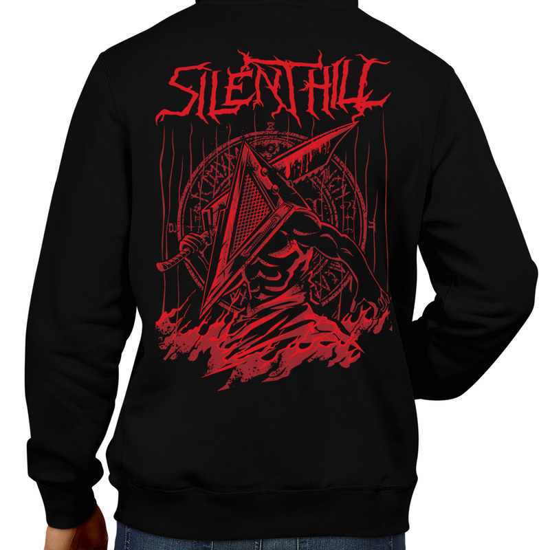 This unisex hoodie rocks. Black Hoodie For Men or Women. Sizes S to 5X - Read my lips , mercy is for wimps. Hoody, Jacket, Coat. Winter. Horror, Video Games, Gamer, Red, Silent Hill, Silent Hill 2, Silent Hill 3, Playstation 1, One, PS1, PS2, Playstation 2, Movie, Film, Nurses, Dogs, Fog, Art, Heather, Bloody, The Room, Evil