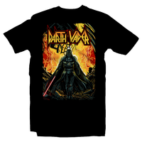Heavy Metal Tees by Draculabyte l Made from 100% cotton, this unisex t-shirt rocks. Black T-shirt in sizes from small to 6X. Metalheads, Graphic Art, Rock, Movie, Film, Sci-Fi, Yoda, Jedi, The Force, Mandalorian, ROTJ, Darth Vader, Han Solo, Princess Leia, Sith Lord, Dark Side, Anakin Skywalker, Tie Fighters, The Empire, def leppard, Death Star, Lightsaber