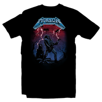 Heavy Metal Tees by Draculabyte l Made from 100% cotton, this unisex t-shirt rocks. Black T-shirt in sizes from small to 6X. Horror, Movie, Film, Scary, Halloween, Evil, Bloody, Killer, Murder, Terror, Monster, Strange, 80s, tv show, Demogorgon, Dream, Sleep, Jason Voorhees, 80s, Shirt, Clothes, Series, Creature, Thing, Online