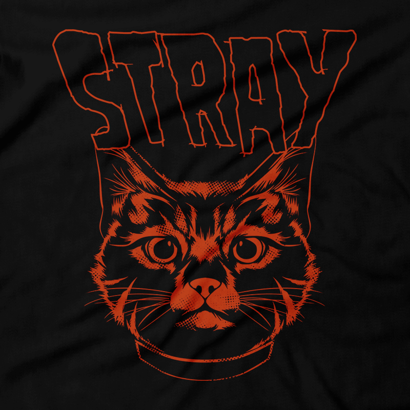 Heavy Metal Tees by Draculabyte l Made from 100% cotton, this unisex t-shirt rocks. Black T-shirt in sizes from small to 6X. Cat, Stray, Gamer, Cute, Orange Cat, PS5, PC, Sci-Fi, Exploration, Dog, Cyberpunk, 80's, PLay, Jump, Animal, Store, Art, Online, Lick, Roll, Purr, Scratch, Couch, Water,