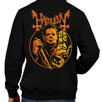 This unisex hoodie rocks. Black Hoodie For Men or Women. Sizes S to 5X - Read my lips , mercy is for wimps. Hoody, Jacket, Coat. Winter. Horror, Movie, Film, Scary, Halloween, Evil, Bloody, Killer, Murder, Halloween, Michael Myers, Boogey Man, 1978, Laurie, Loomis, Candy, October, Knife, Haddonfield, The Shape, Death, Clothes